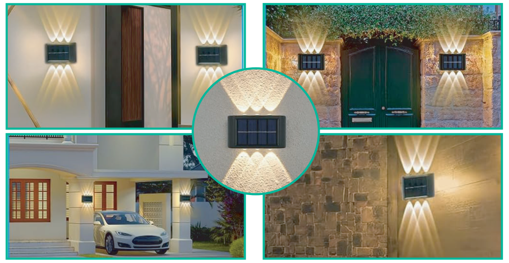Luz solar 6 LEDS