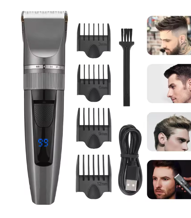 Maquinilla Cortapelo Profesional 1200 mAh – Potencia Inalámbrica para un Corte Perfecto